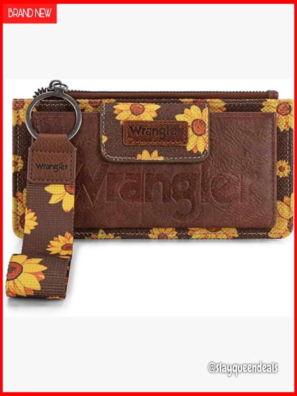 Genuine Leather RFID Wristlet Wallet with Multiple Card Slots